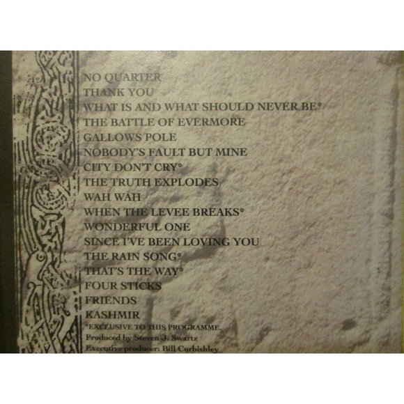 Jimmy Page Robert Plant No Quarter Unledded Led Zeppelin 1995 93 Min VHS - Picture 5 of 5